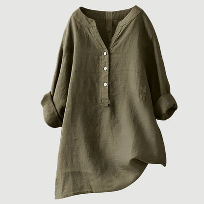 Ingrid – Women Button Tunic Blouse - Image 11