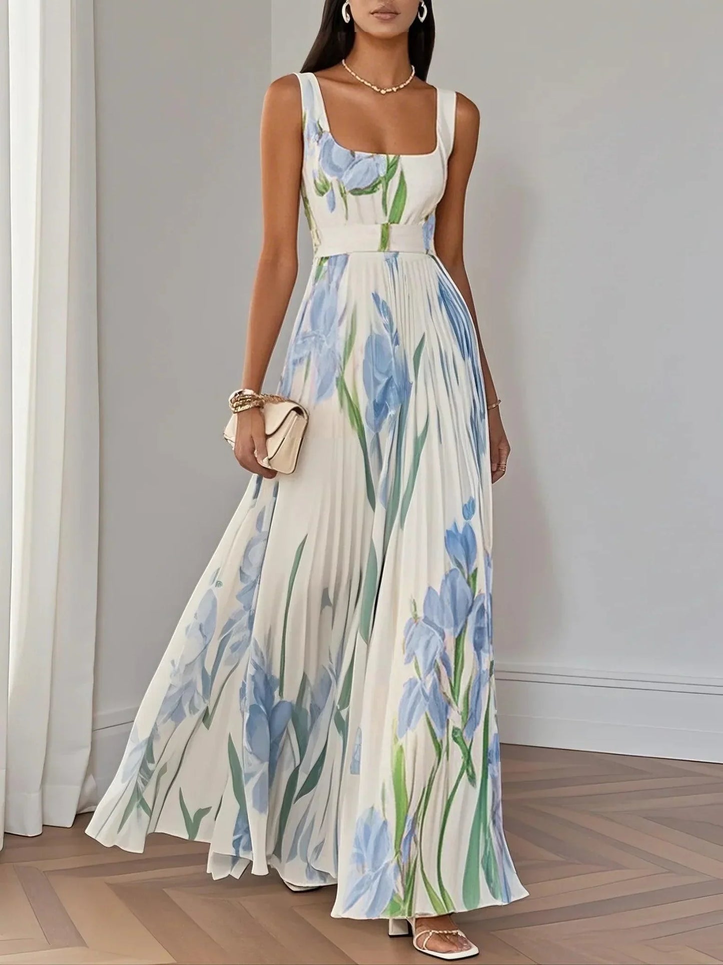 Lieselotte – Women Floral Print Maxi Dress - Image 2