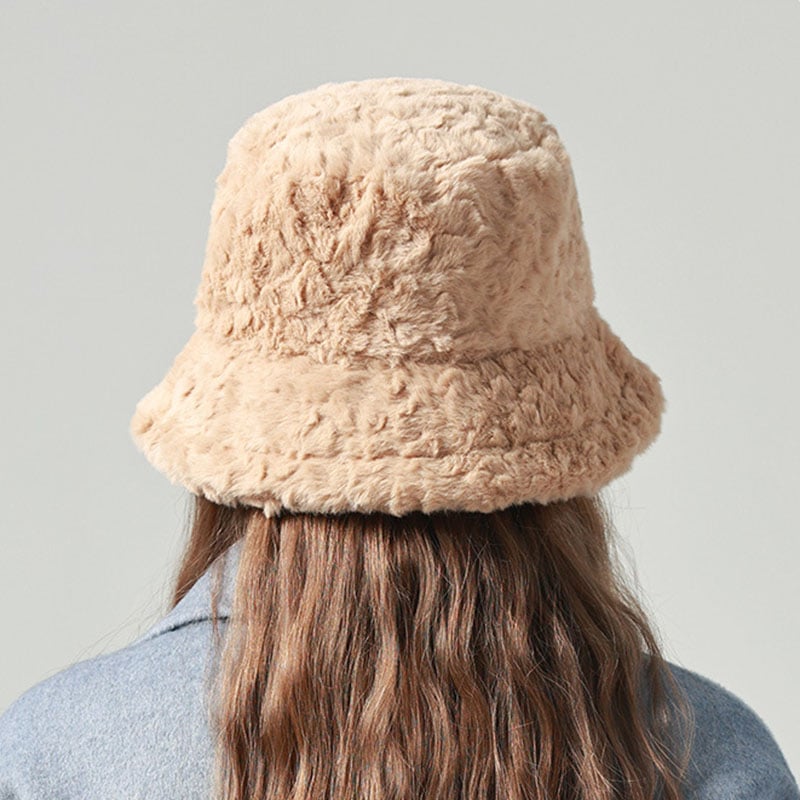 Mila – Damski zimowy bucket hat z miękkim futrzanym wykończeniem