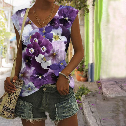 Laura – Floral Summer Blouse - Image 2