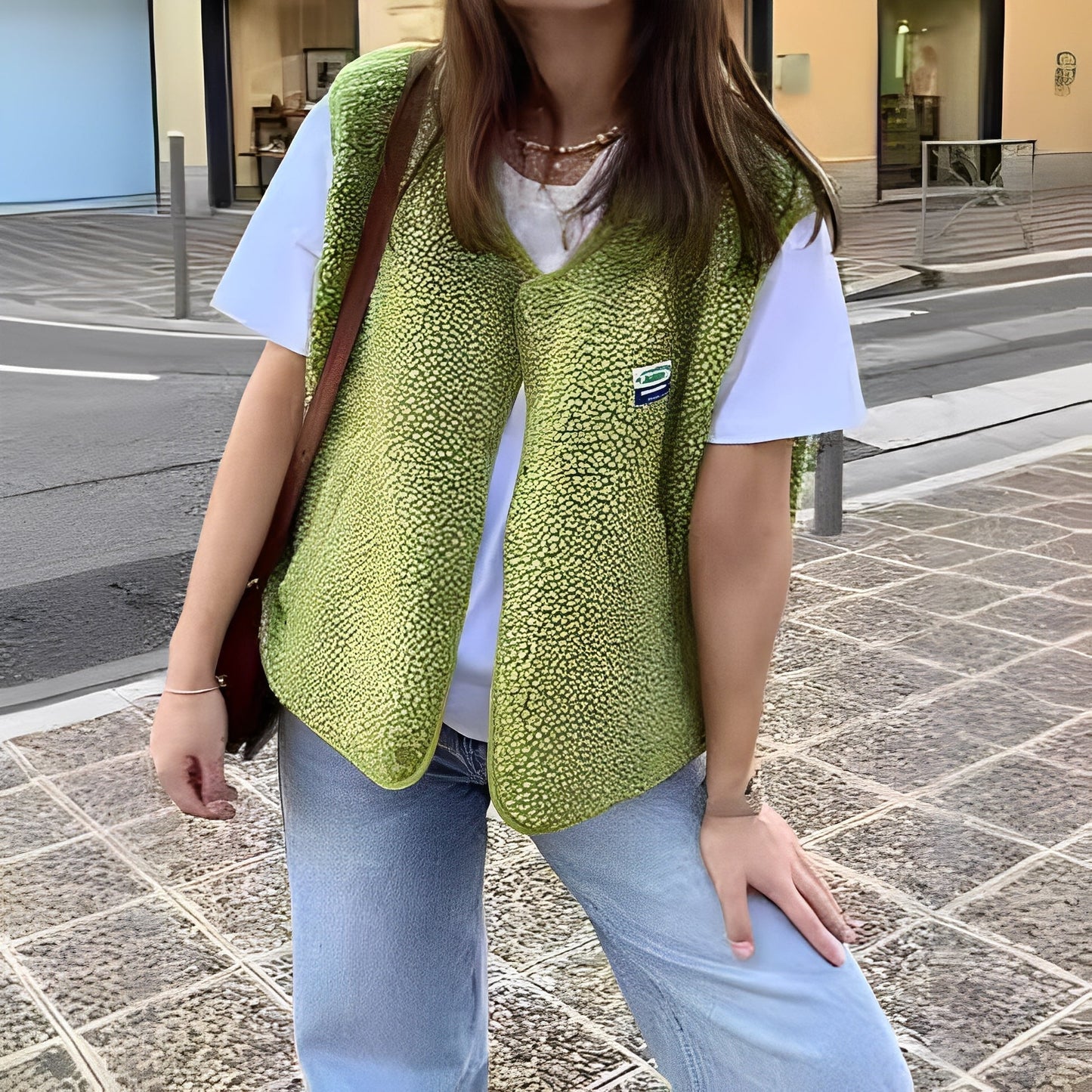 Maja – Dzianinowa kamizelka oversize damska