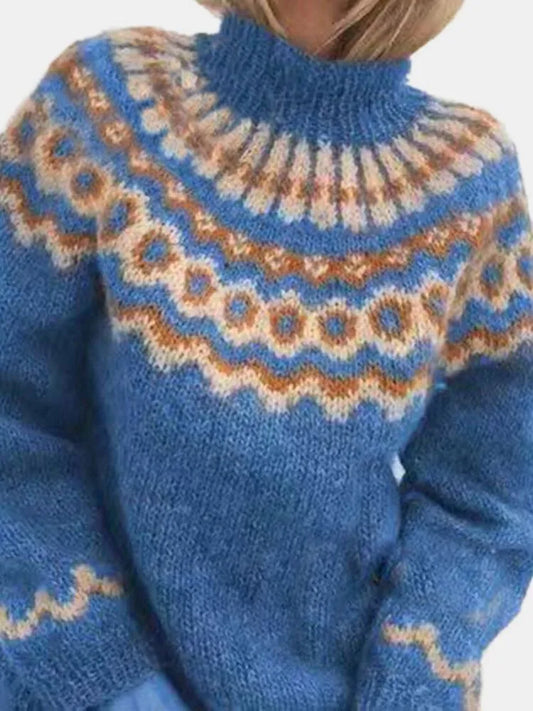 Helena – Sweter damski z wzorem skandynawskim