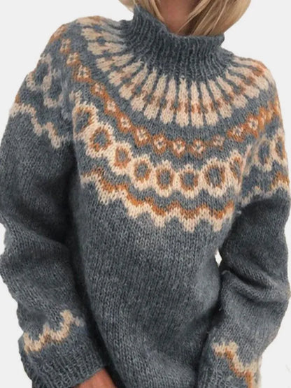 Helena – Sweter damski z wzorem skandynawskim