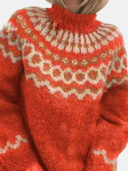 Helena – Sweter damski z wzorem skandynawskim