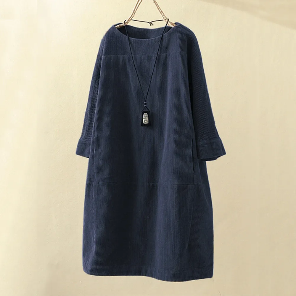 Ingrid – Effortless corduroy Dress for Women - Image 7