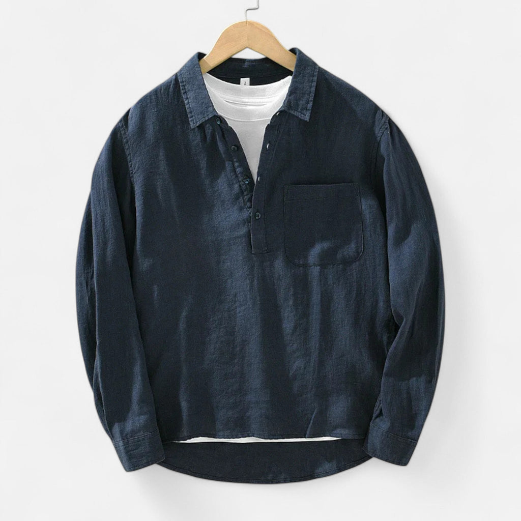 Louis – Long Sleeve Square Collar Shirt - Image 4