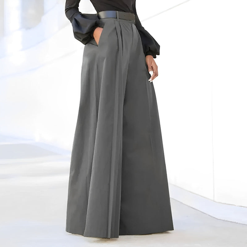 Nadine – High Waisted Wide-Leg Trousers for Women - Image 2