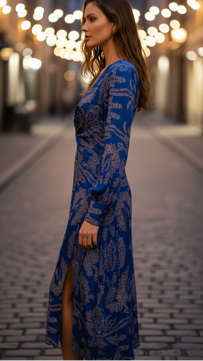 Charlotte – Elegant Floral Twist Dress for Women - Image 5