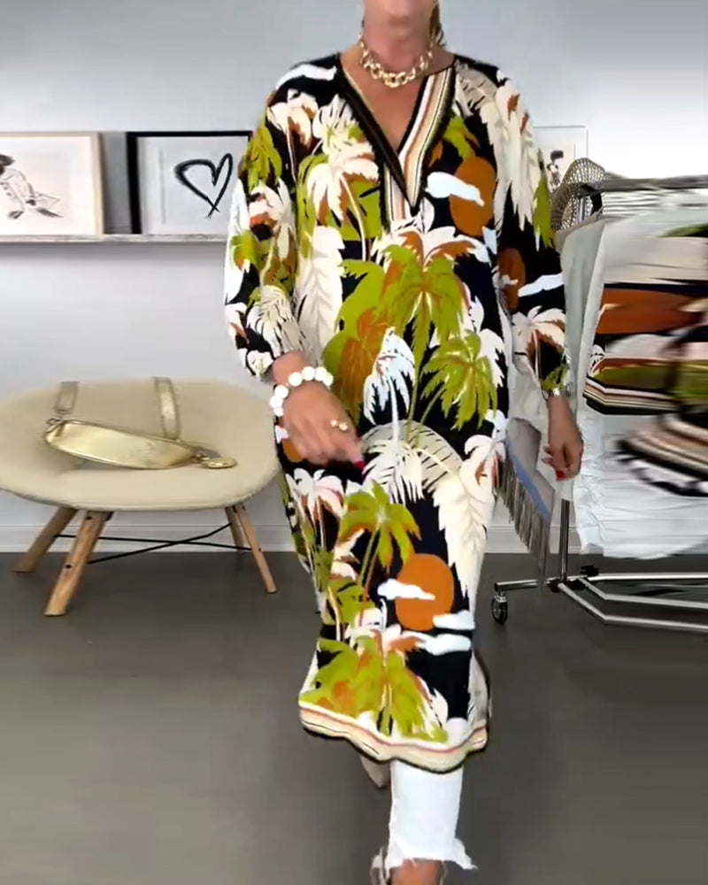 Paula – Floral Kaftan Dress - Image 2