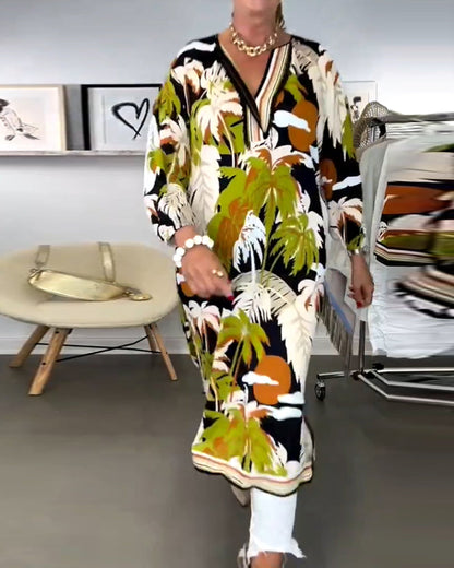 Paula – Floral Kaftan Dress - Image 2