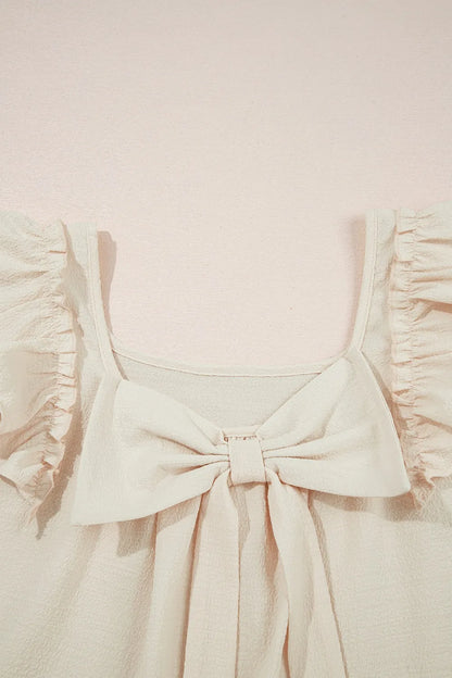 Luisa – Ruffled Cap Sleeve Blouse - Image 8