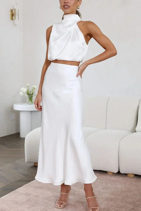Lea – Flowing Skirt Wedding Guest Dress - Image 16