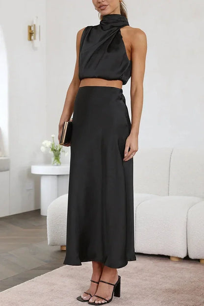 Lea – Flowing Skirt Wedding Guest Dress - Image 13