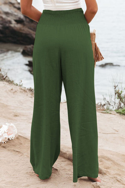 Daniela – Women Pocketed Smocked Pants - Image 20