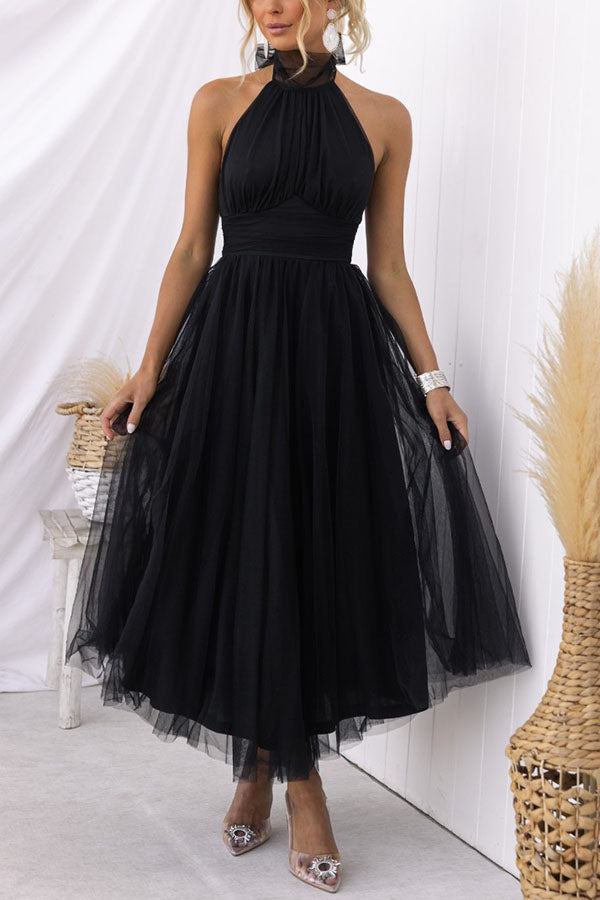 Theresa – Women Elegant Halter Neck Dress - Image 21
