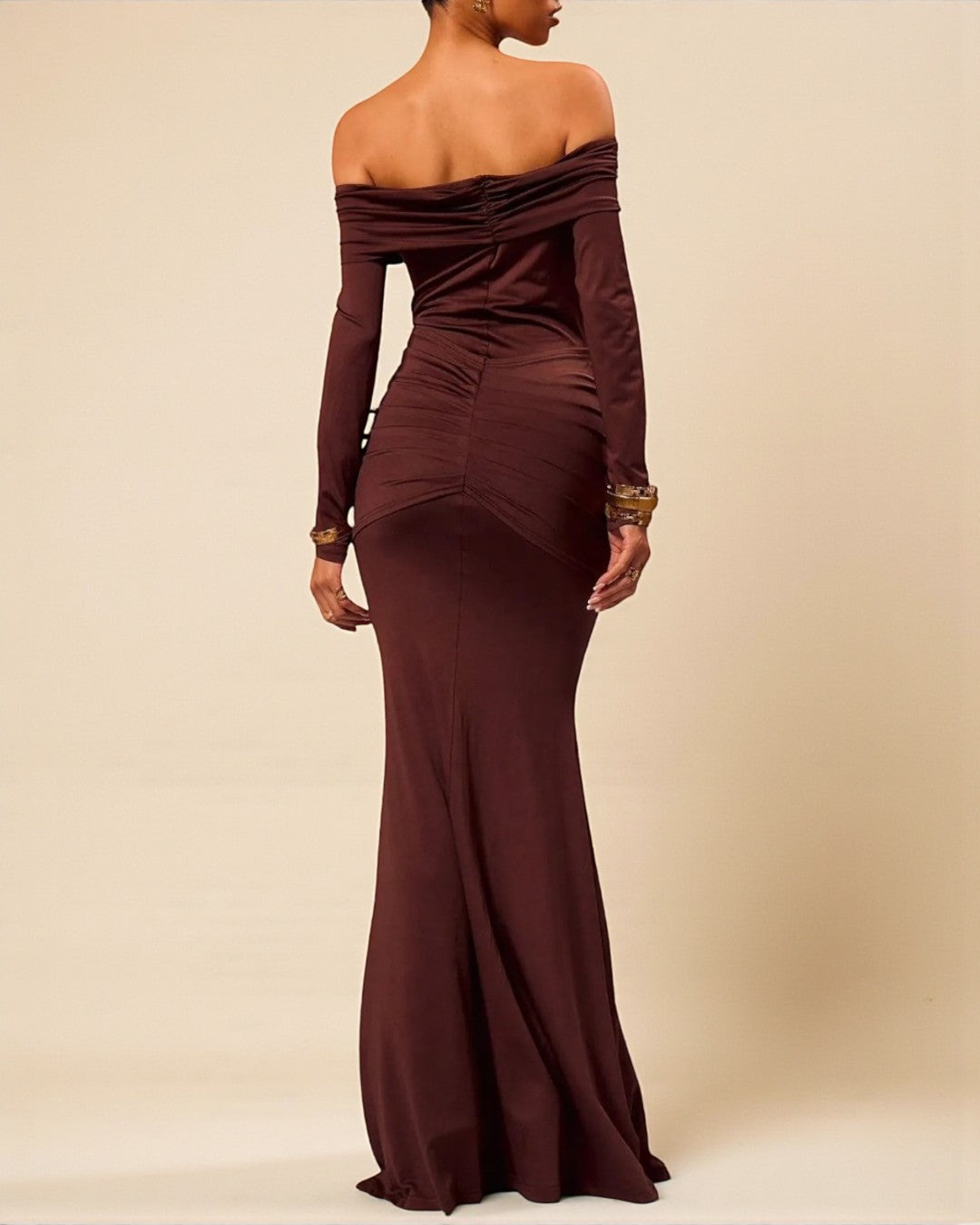 Melanie – Elegant Off-Shoulder Dress for Women - Image 3