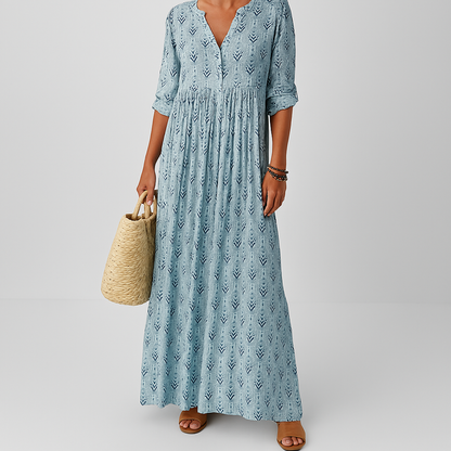 Vanessa – Floral Boho Maxi Dress - Image 1