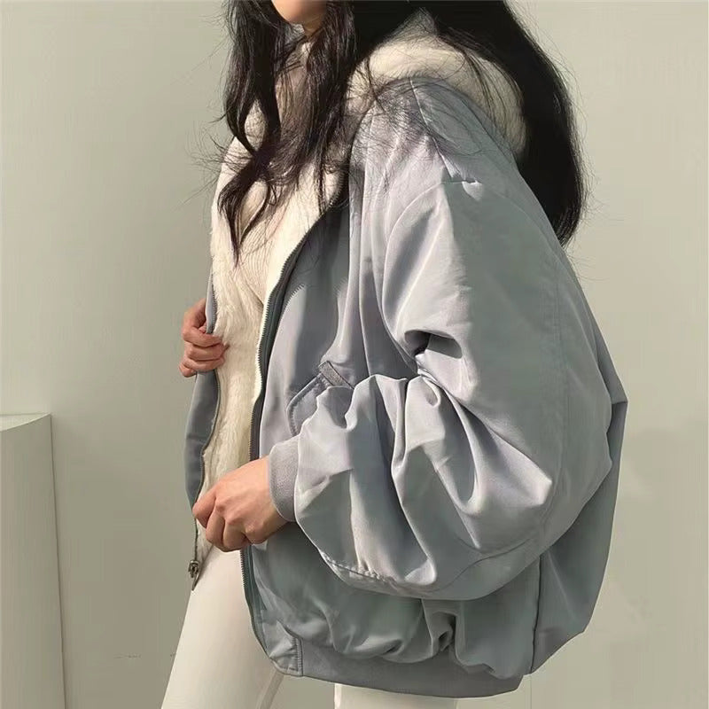 Aria – Oversize zimowa kurtka damska z miękkim ociepleniem