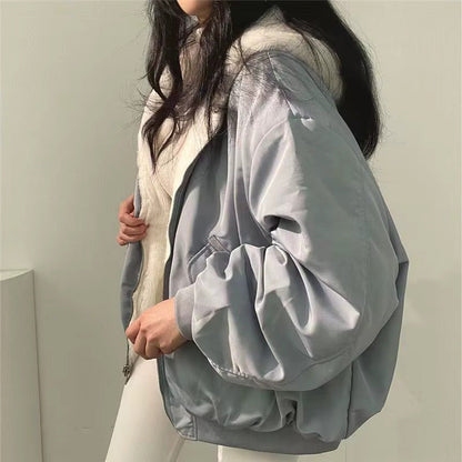 Aria – Oversize zimowa kurtka damska z miękkim ociepleniem