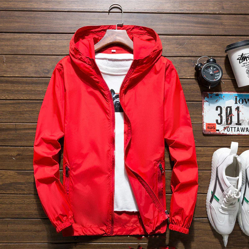 Ethan – Lekka funkcjonalna kurtka męska z kapturem