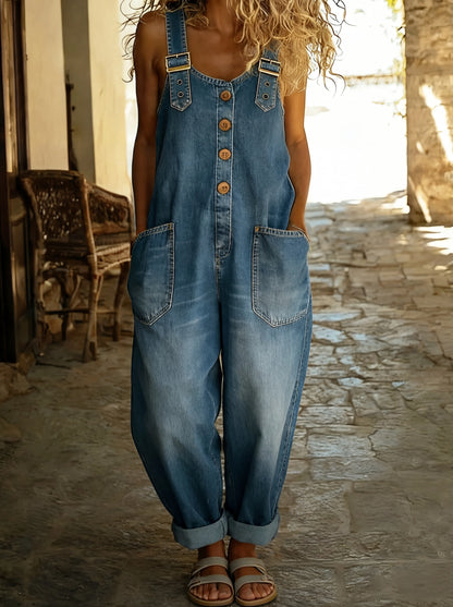 Karin – Casual Denim Overalls for Women - Image 1
