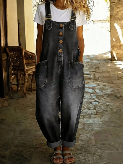 Karin – Casual Denim Overalls for Women - Image 2