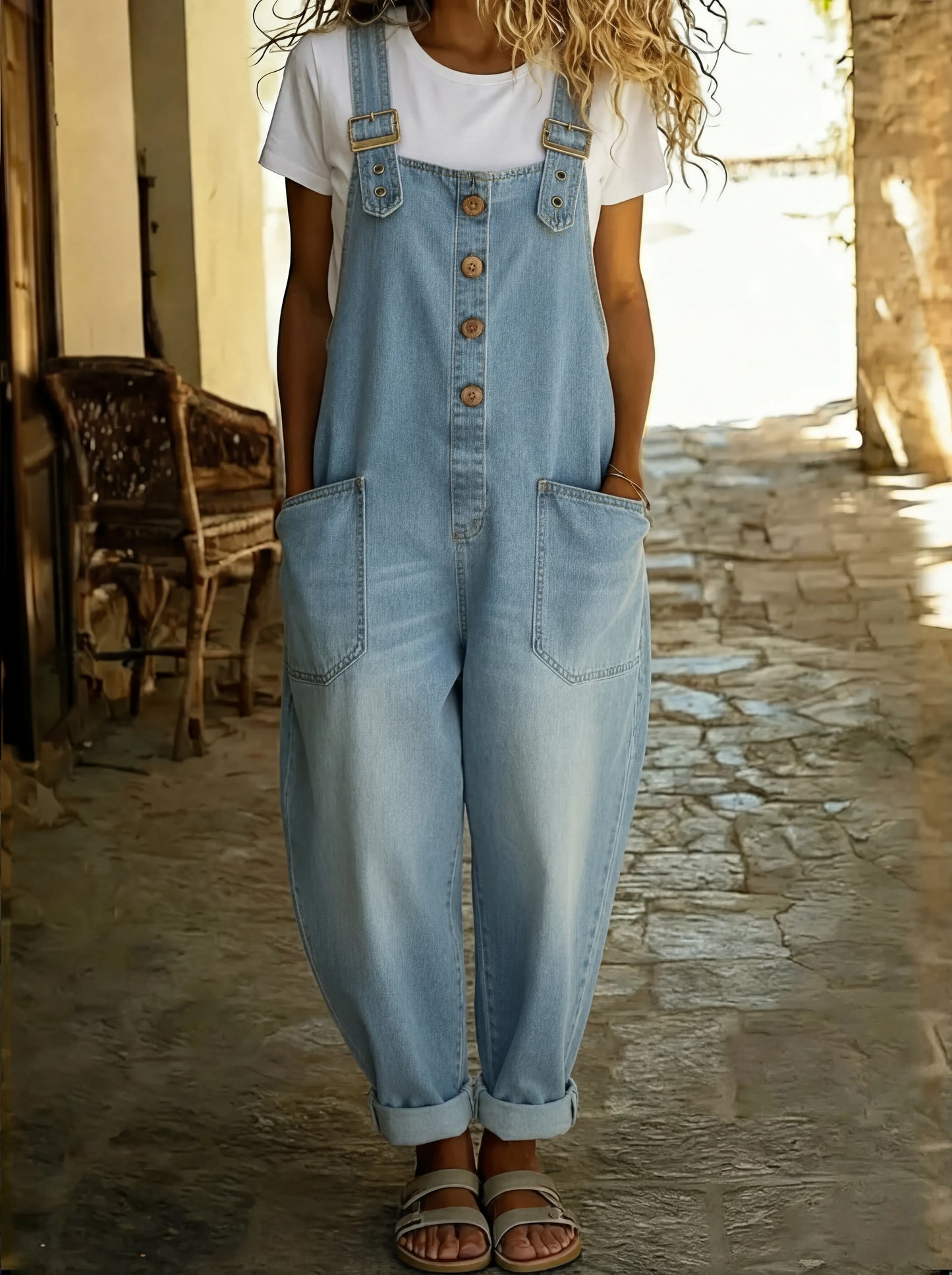 Karin – Casual Denim Overalls for Women - Image 3