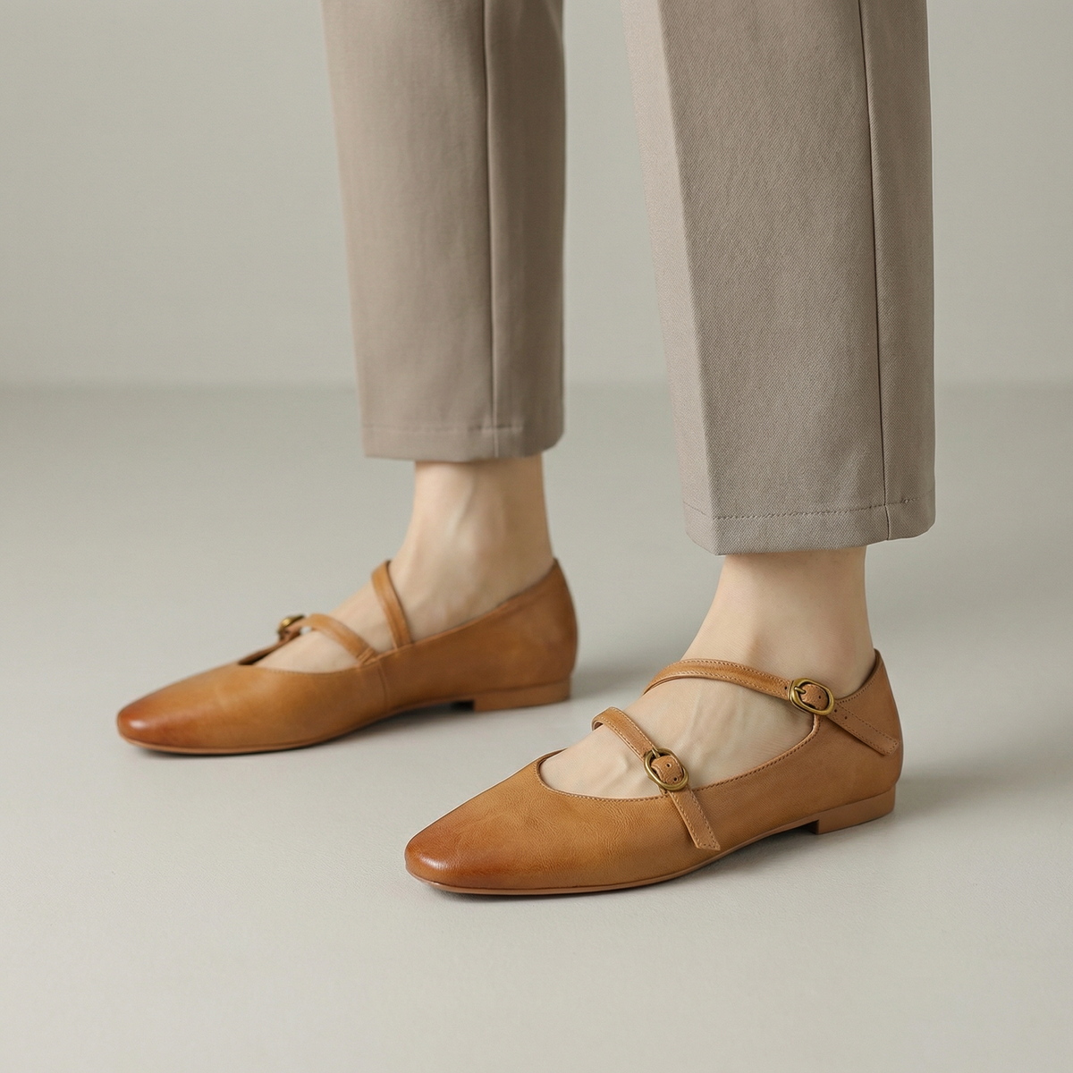 Susanne – Elegant Mary Jane Flat Shoes - Image 1