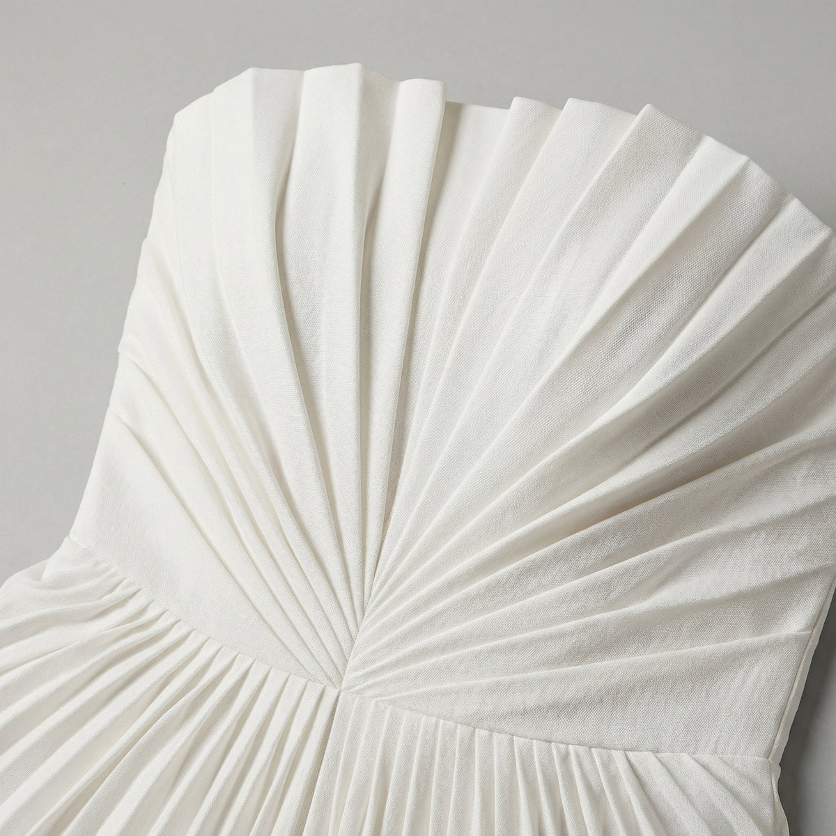 Lia – Long Pleated Strapless Dress - Image 3
