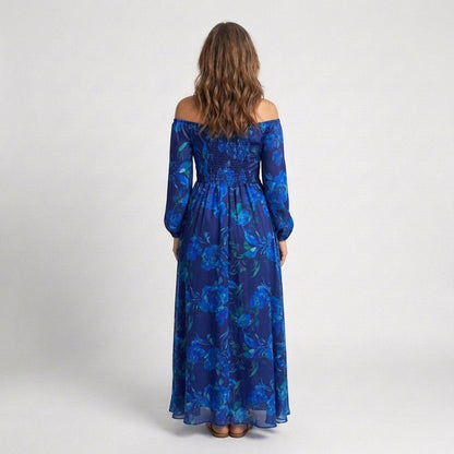 Alina – Elegant Off-Shoulder Maxi Dress for Women - Image 3