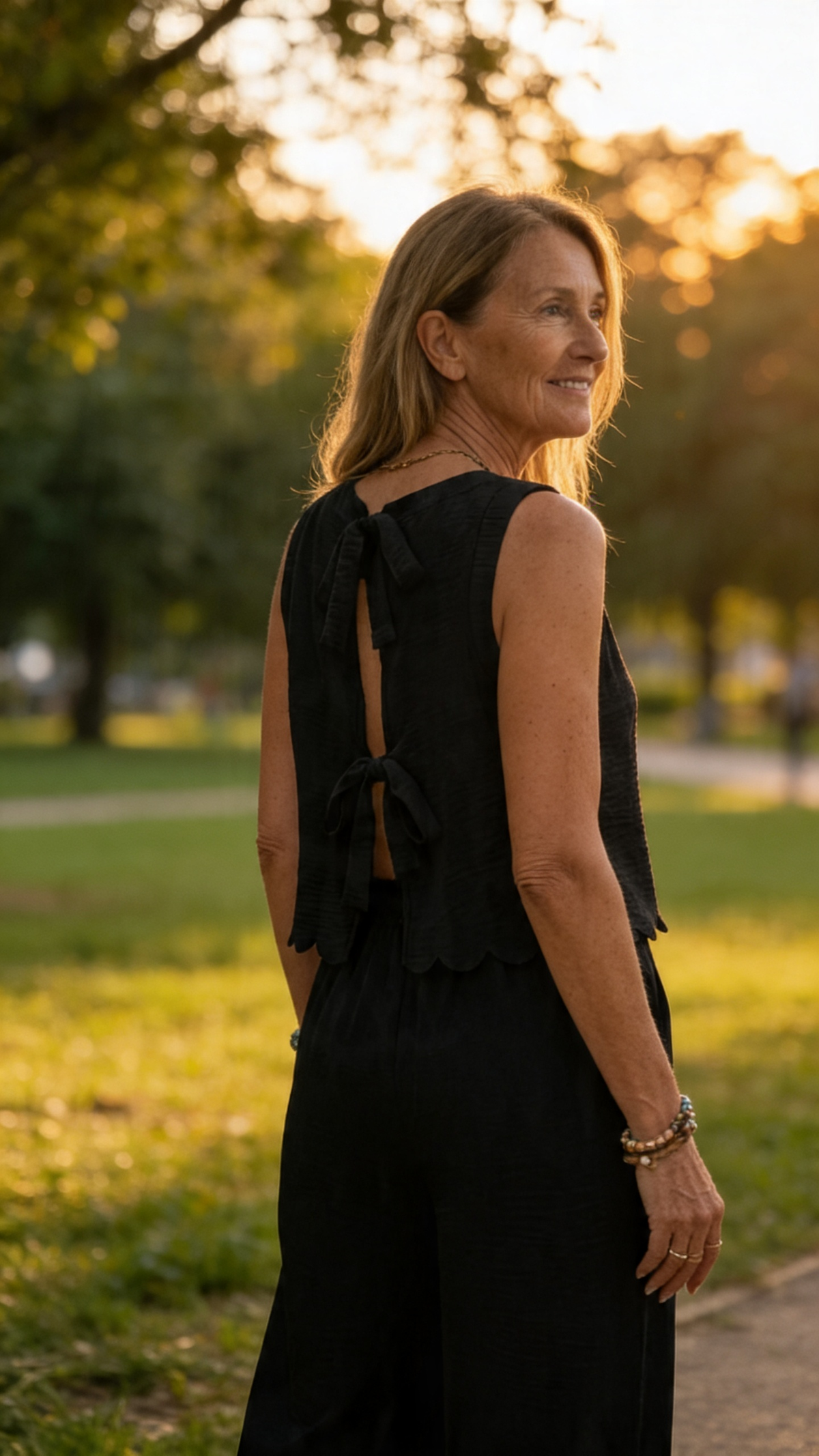 Susanne – Relaxed Sleeveless Top and Trousers Set - Image 3