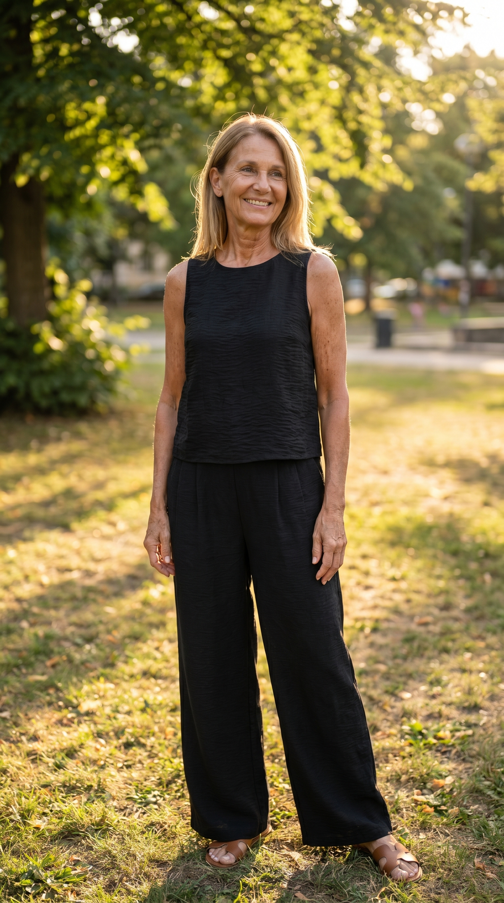 Susanne – Relaxed Sleeveless Top and Trousers Set - Image 2