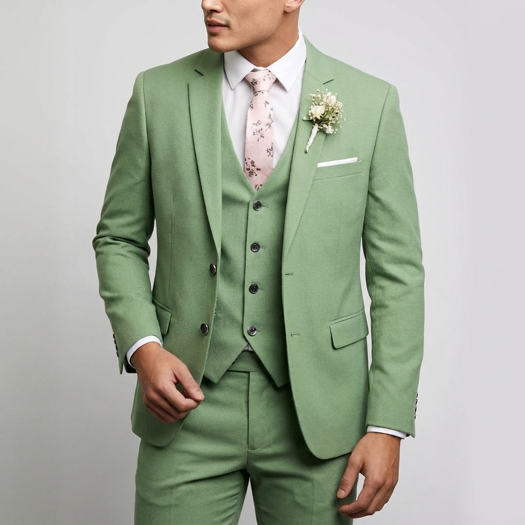Manuel – Elegancki garnitur męski trzyczęściowy