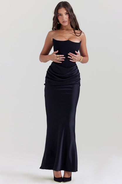 Chloe – Elegant Strapless Maxi Dress - Image 3