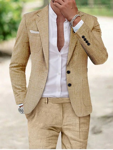 Walter – Men's Linen Two-Piece Suit - Image 3