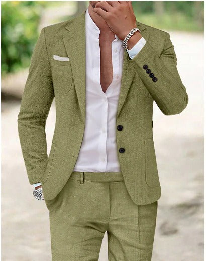 Walter – Men's Linen Two-Piece Suit - Image 2