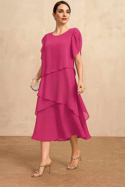 Luisa – Women Layered Chiffon Dress - Image 1