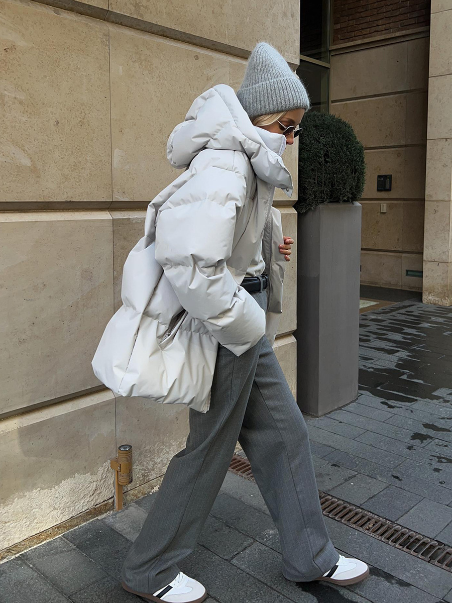 Nadia – Pikowana zimowa kurtka damska o puchowym wykończeniu