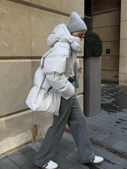 Nadia – Pikowana zimowa kurtka damska o puchowym wykończeniu