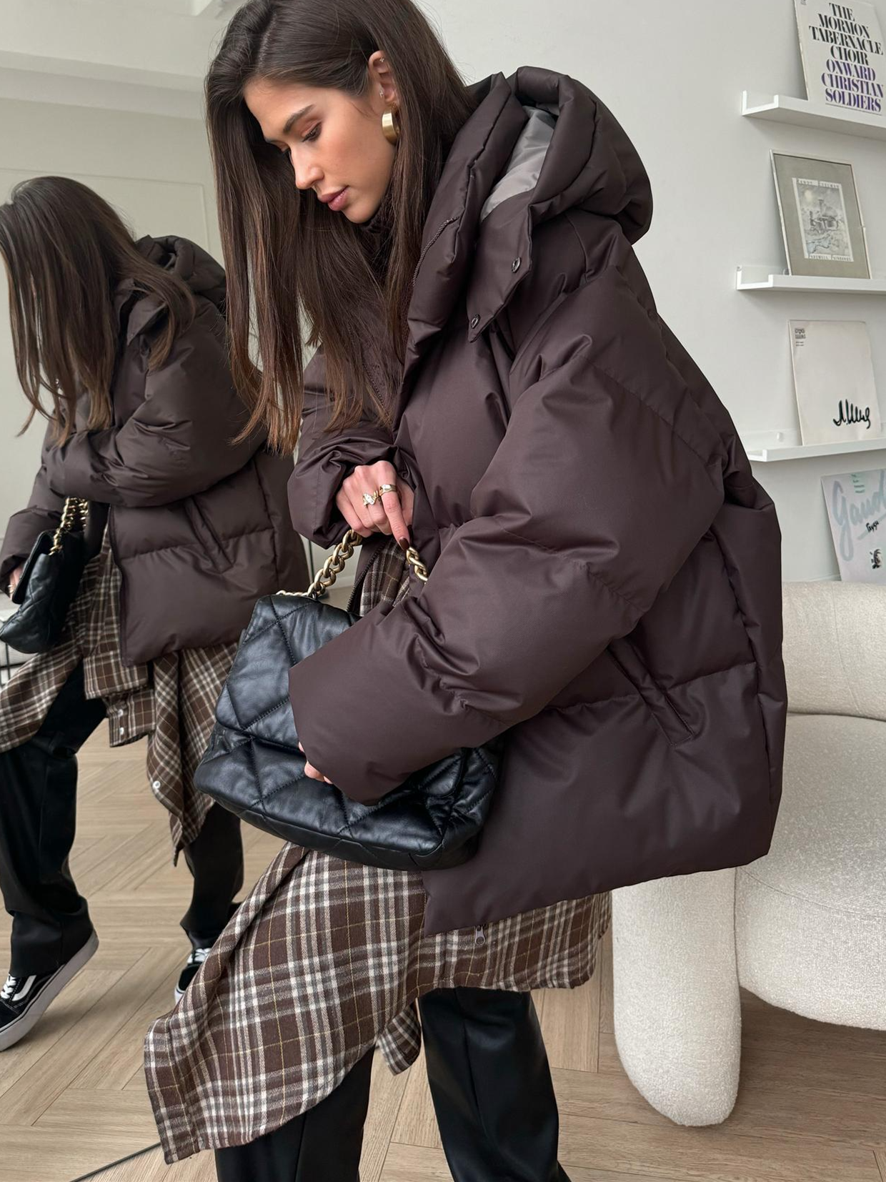 Nadia – Pikowana zimowa kurtka damska o puchowym wykończeniu