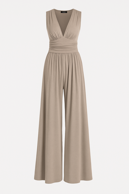 Marie – Women Stretch Comfort Wide-Leg Jumpsuit - Image 4