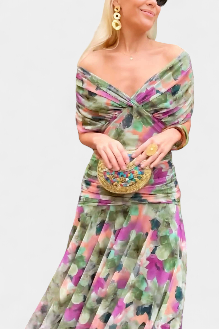 Frieda – Women Floral Print Evening Dress - Image 9
