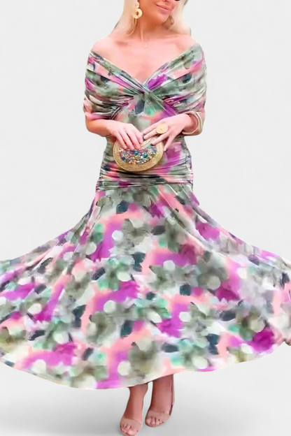 Frieda – Women Floral Print Evening Dress - Image 4