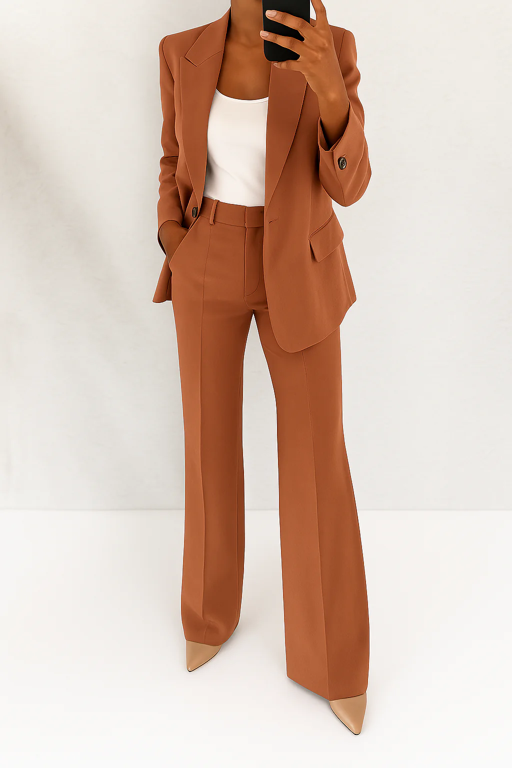 Doreen – Women Pantsuit Blazer Wide-Leg Set - Image 4