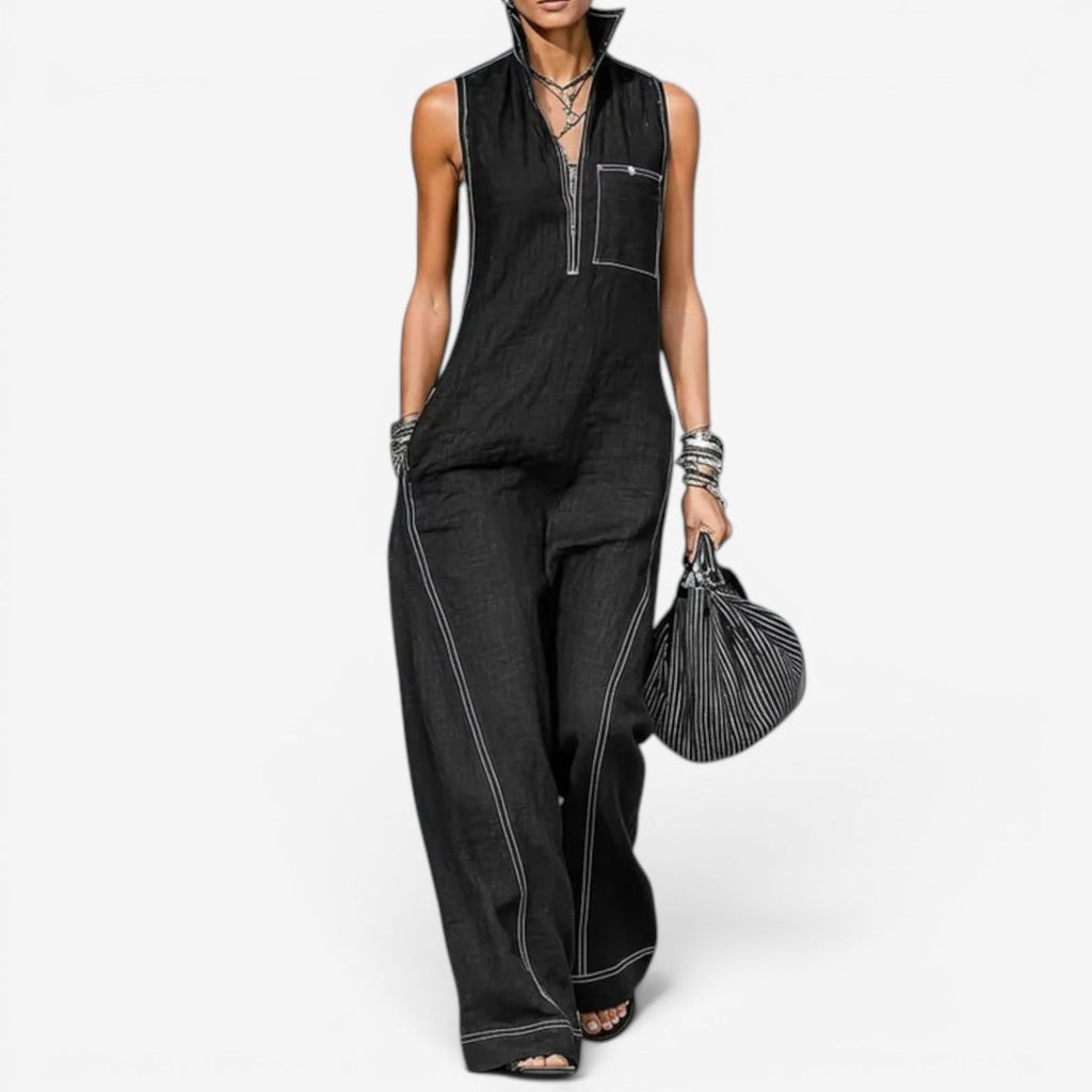 Frieda – Chic Sleeveless jumpsuit - Image 1