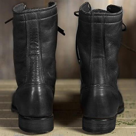 Męskie buty skórzane z ociepleniem i solidną podeszwą | L&V - 4 - Livia-Moda