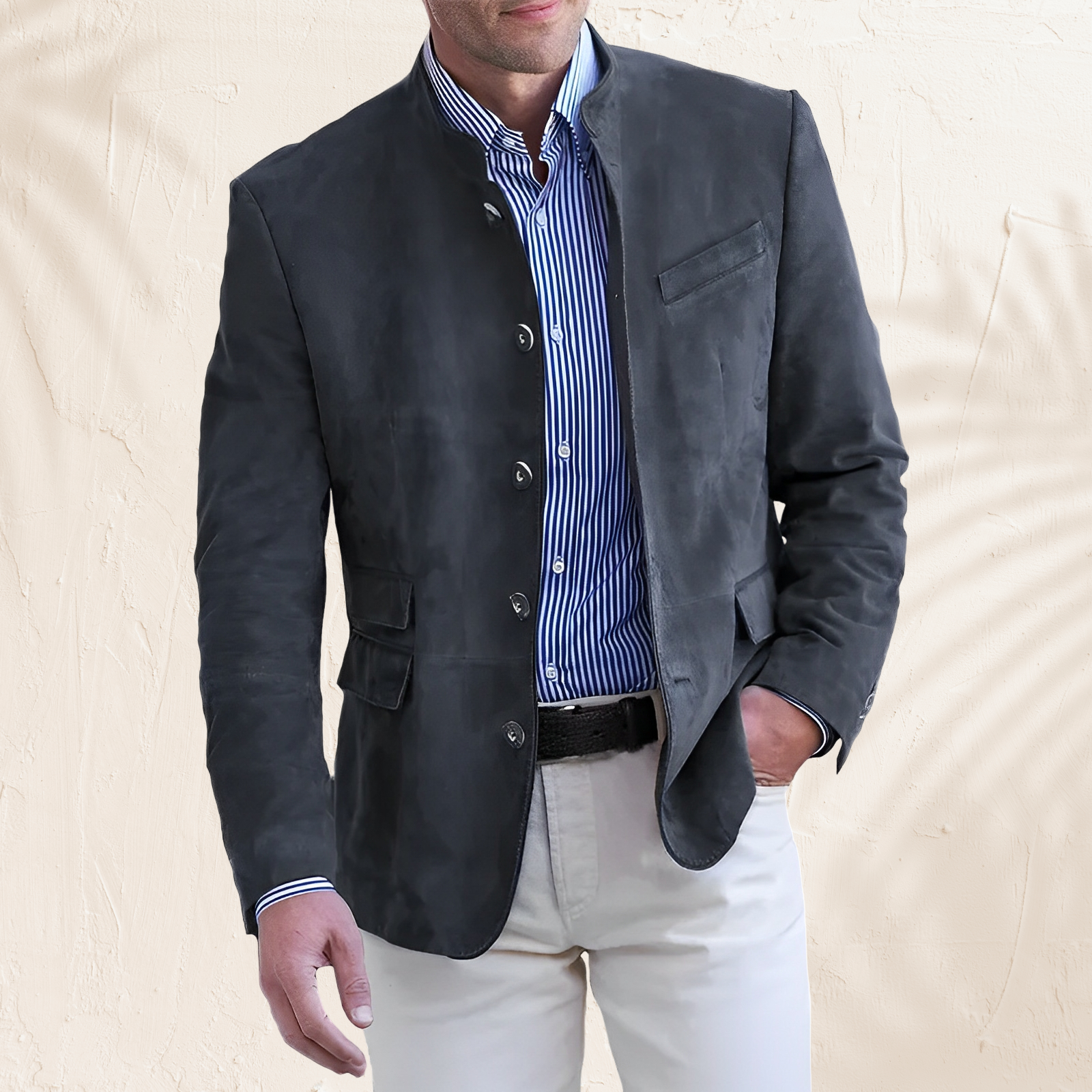 Georg – Autumn jacket with button placket for Men - Image 4