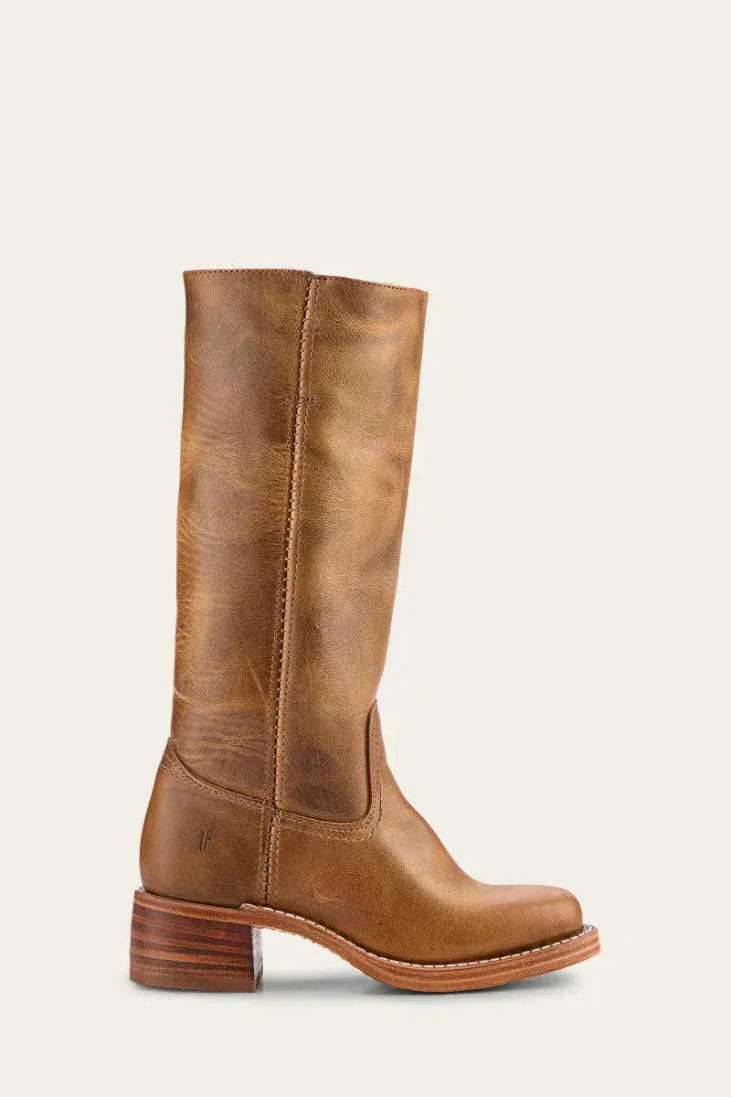 Damskie buty do kolan, elegancki krój z grubym obcasem | L&V - 5 - Livia-Moda