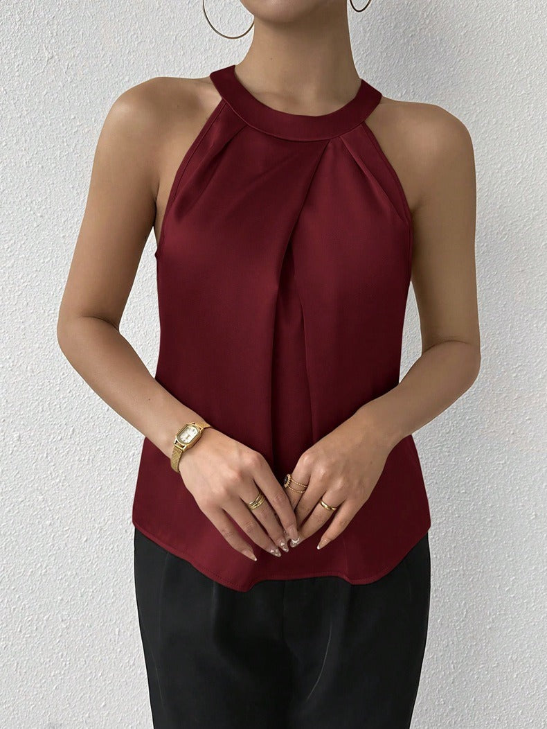 Sophie – Elegancka plisowana bluzka