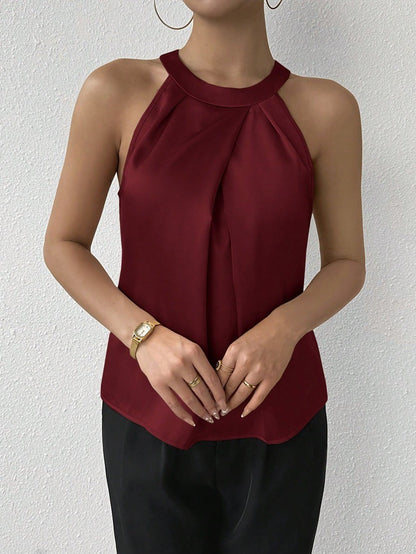 Sophie – Elegancka plisowana bluzka